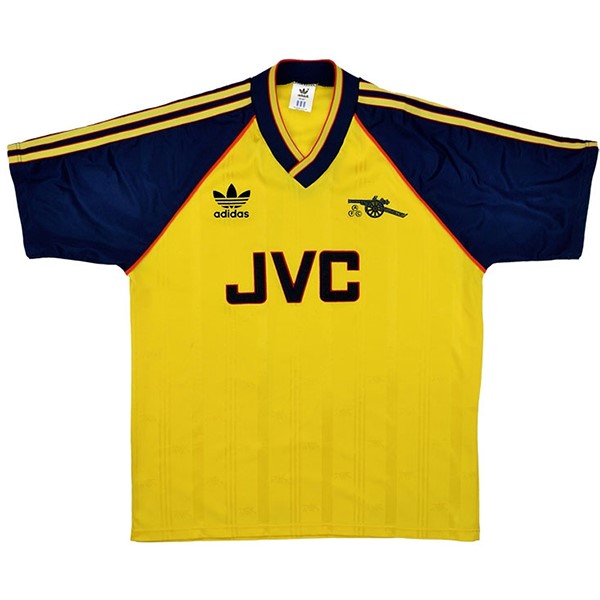 Tailandia Camiseta Arsenal 2ª Kit Retro 1988 1991 Amarillo
